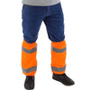 High Visibility Mesh Leg Gaiters (PK 10 Pairs) with Reflective Striping - Majestic - Hi Vis Orange