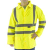 High Visibility Waterproof Rain Jacket with Reflective Striping (PK 5 Jackets) - Majestic - Hi Vis Yellow