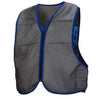 HiVis Cooling Vest - PVA, Type R Class 2, Zipper (PK 4 Vests) - Gray/Blue