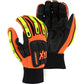 Impact Resistant Mechanics Glove with Armor Skin Palm, High Visibility (PK 12 Pairs) - Majestic Knucklehead X10