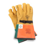 Kunz Leather Voltage Protector Gloves - Buckskin, Arc/Puncture/Cut Rated