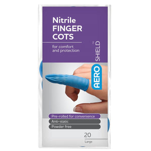 Large Nitrile Finger Cots - First Aid Kit Refills (PK 200 Cots)