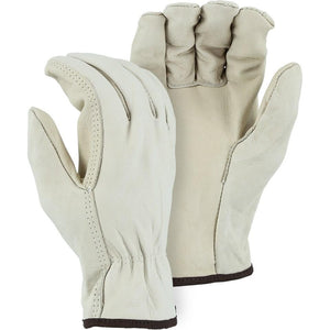 Leather Drivers Glove - BC Grade Cowhide, Gunn Cut, Straight Thumb, Majestic (PK 12 Pairs)