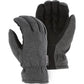 Leather Drivers Glove - Deerskin Palm, Fleece Back, Winter Lined, Wing Thumb, Shirred Back, Majestic (PK 12 Pairs)