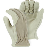 Leather Drivers Glove - Kevlar Sewn Combination B-Grade Cowhide, Wing Thumb, Majestic (PK 12 Pairs)