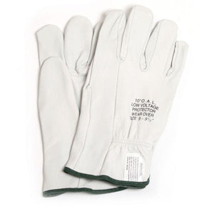 Leather Glove Protectors for Rubber Voltage Gloves - 10 Inch - National Safety Apparel