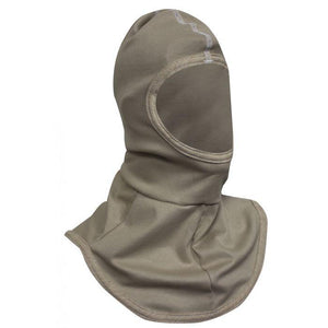 Lightweight FR Balaclava - Fire and Arc Flash Resistant, Single Layer Hood and Bib, Full Face Opening (PK 4 Hoods) - National Safety Apparel