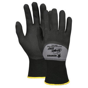 Memphis Ninja BNF with Knuckle Coated Gloves in Black/Gray (PK 12 Pairs)