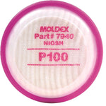 Moldex Filters & Retainers - P100 Particulate Filter Disks & Retainers (PK 10 Pairs)