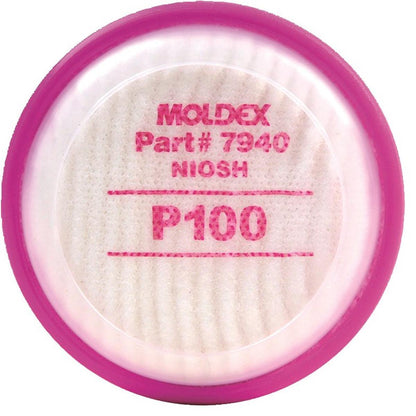 Moldex Filters & Retainers - P100 Particulate Filter Disks & Retainers (PK 10 Pairs)