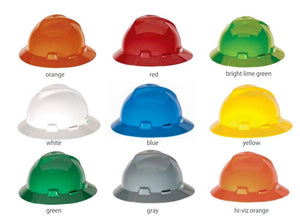 MSA V-Gard Full-Brim Hard Hat