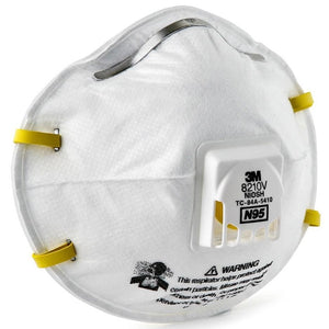 N95 Particulate Respirators - Cool Flow Exhale Valve, 4-Point Staple Attachment (PK 70 Respirators) - 3M