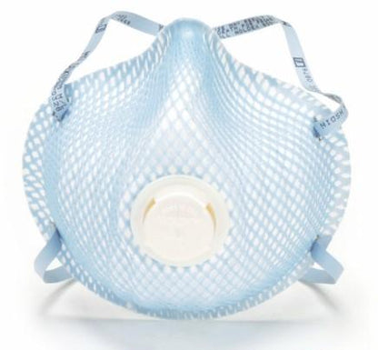 N95 Particulate Respirators - Exhale Valve, 4-Point Staple Attachment (PK 10 Respirators) - Moldex