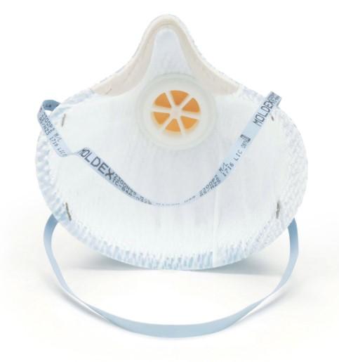 N95 Particulate Respirators - Exhale Valve, 4-Point Staple Attachment (PK 10 Respirators) - Moldex