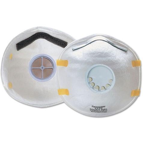 N95 Particulate Respirators - Exhale Valve, 4-Point Weld Attachment (PK 60 Respirators) - Gerson