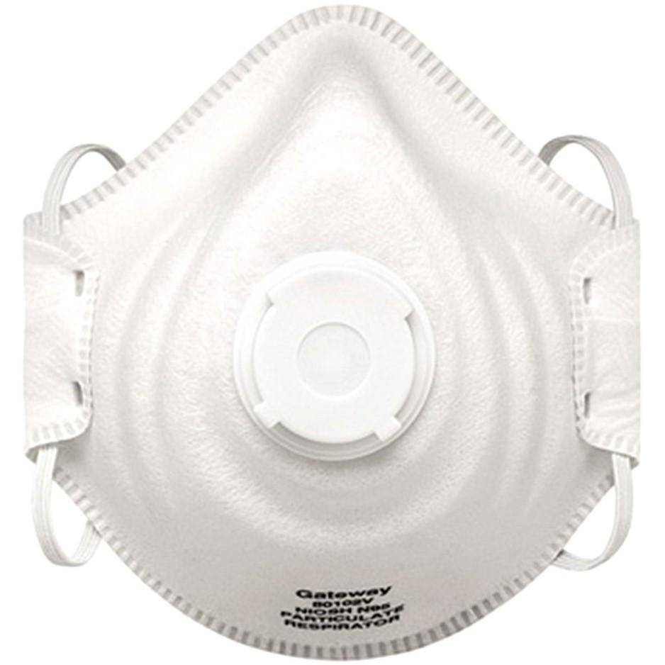 N95 Particulate Respirators - Exhale Valve, Cloth Strap (PK 80 Respirators) - Gateway Safety PeakFit