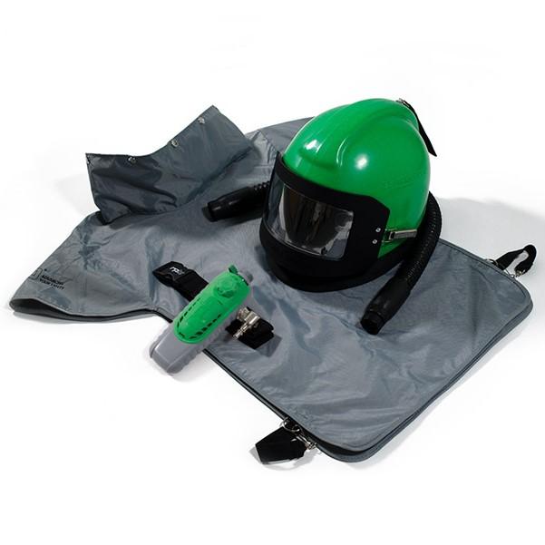 Nova 2000 Blasting Respirator Helmet - Supplied Air, Blast Cape, Comfortable NIOSH Certified Protection for Abrasive Blasters - RPB Safety