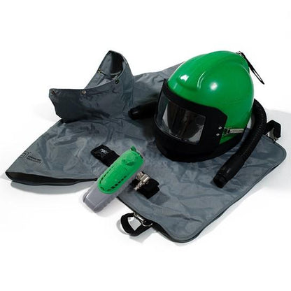 Nova 2000 Blasting Respirator Helmet - Supplied Air, Blast Cape, Comfortable NIOSH Certified Protection for Abrasive Blasters - RPB Safety