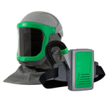 PAPR with Nylon Helmet - NIOSH Certified, APF1,000 Respiratory Protection for Construction and Industrial Applications - RPB Z-Link