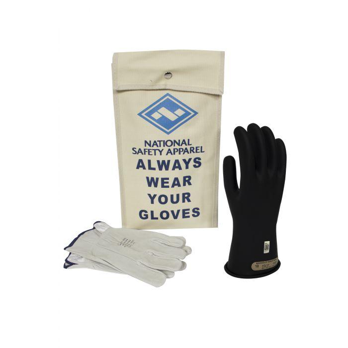 Rubber Voltage Glove Kits - Class 00 Electrical Insulating Voltage Rated Gloves, Leather Protectors, Glove Bag - ArcGuard National Safety Apparel