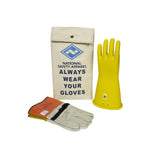 Rubber Voltage Glove Kits - Class 2 Electrical Insulating Voltage Rated Gloves, Leather Protectors, Glove Bag - ArcGuard National Safety Apparel