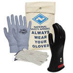 Rubber Voltage Glove Premium FR Kit - Class 0 Electrical Insulating Voltage Rated Gloves, Leather Protectors, FR Knit Gloves, Glove Bag - ArcGuard