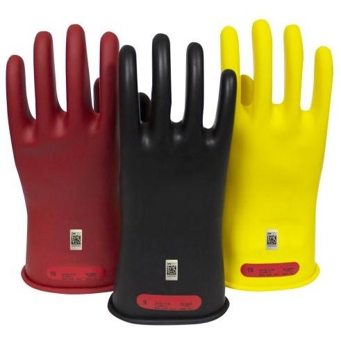 Rubber Voltage Gloves - Class 0 Electrical Insulating Voltage Rated, Yellow, Red, or Black - ArcGuard National Safety Apparel