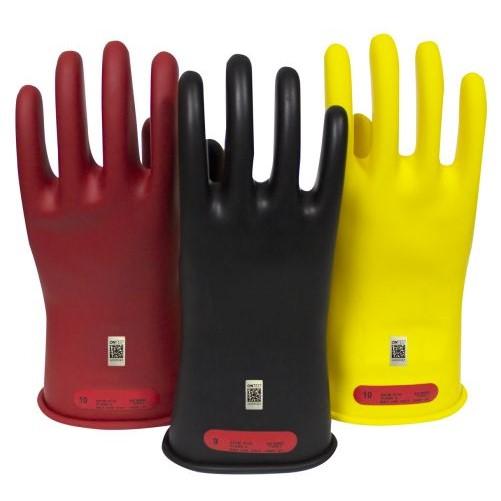 Rubber Voltage Gloves - Class 00 Electrical Insulating Voltage Rated, Yellow, Red, or Black - ArcGuard National Safety Apparel