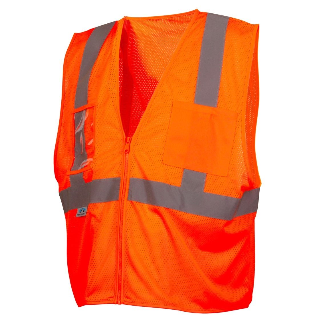 RVZ21 Hi Vis Mesh Vest - ANSI 2, Type R, Zipper (PK 5 Vests)