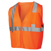 RVZ21 Hi Vis Mesh Vest - ANSI 2, Type R, Zipper (PK 5 Vests) - Hi Vis Orange