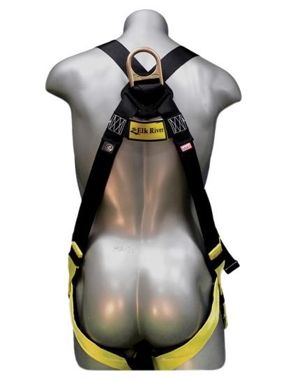 Safety Harness - 1 Steel D-Ring, Mating or Tongue Buckles - Elk River Series Fall Arrest