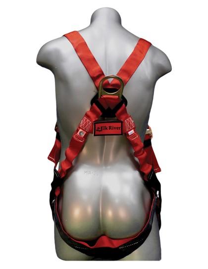 Safety Harness - 1 Steel D-Ring, Quick Connect, Mating, or Tongue Buckles - Freedom Flex Series Fall Arrest