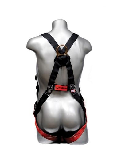 Safety Harness - 1 Steel D-Ring, Quick Connect, Mating, or Tongue Buckles - Freedom Flex Series Fall Arrest