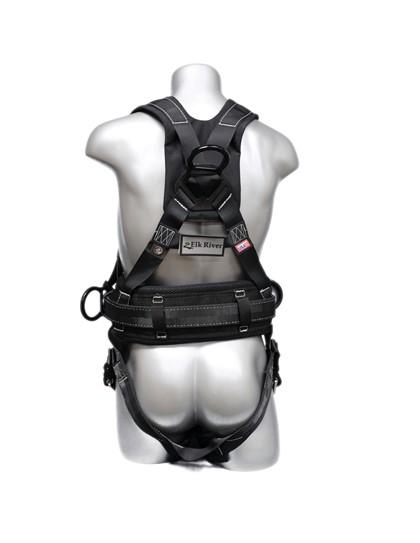 Safety Harness - 3 Easy Connect Aluminum D-Rings (Back & Hips), Quick Connect and Tongue Buckles - Platinum RavenEX Series Fall Arrest