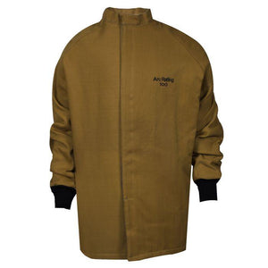 Short Arc Flash Coat - Fire and Arc Flash Resistant, FR Hook & Loop Closure, Knit Wrist Cuffs - National Safety Apparel