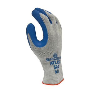 Showa Atlas 300 Rubber Palm Dip Cotton Blend Glove (PK 12 Pairs)