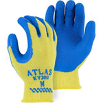 Showa Atlas KV300 Cut Resistant Glove - Kevlar Blend, Latex Palm Dip, Moderate Cut Resistance (PK 12 Pairs)