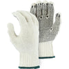 String Knit Glove - PVC Dotted, Mediumweight Cotton and Polyester Blend (PK 300 Pairs) - Majestic - PVC Dotted on Palm Only