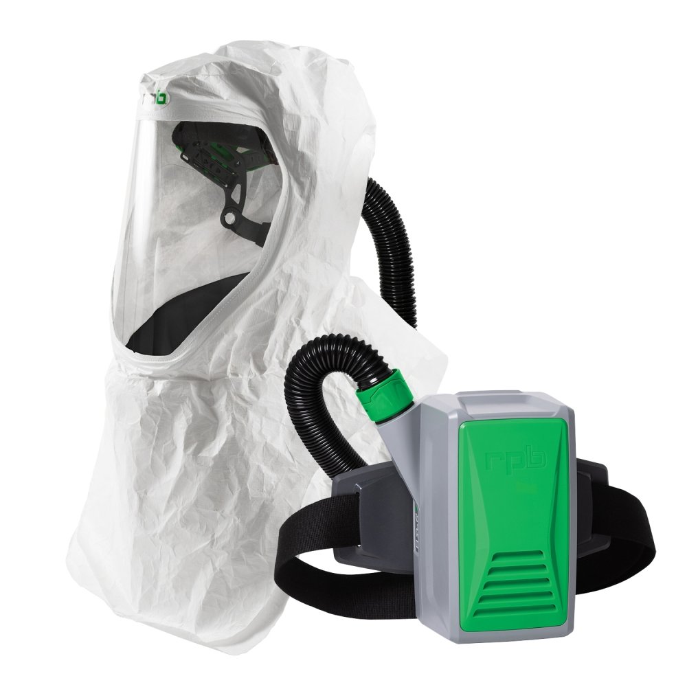 T200 Respirator Hood - PAPR/SAR, Head Harness or Bump Cap, Lightweight Tyvek, NIOSH Certified Protection for Healthcare Workers - RPB