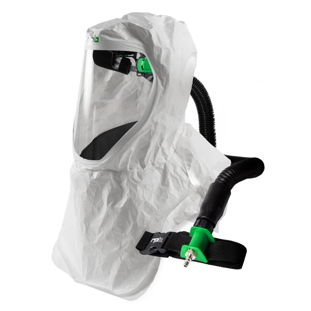 T200 Respirator Hood - PAPR/SAR, Head Harness or Bump Cap, Lightweight Tyvek, NIOSH Certified Protection for Healthcare Workers - RPB