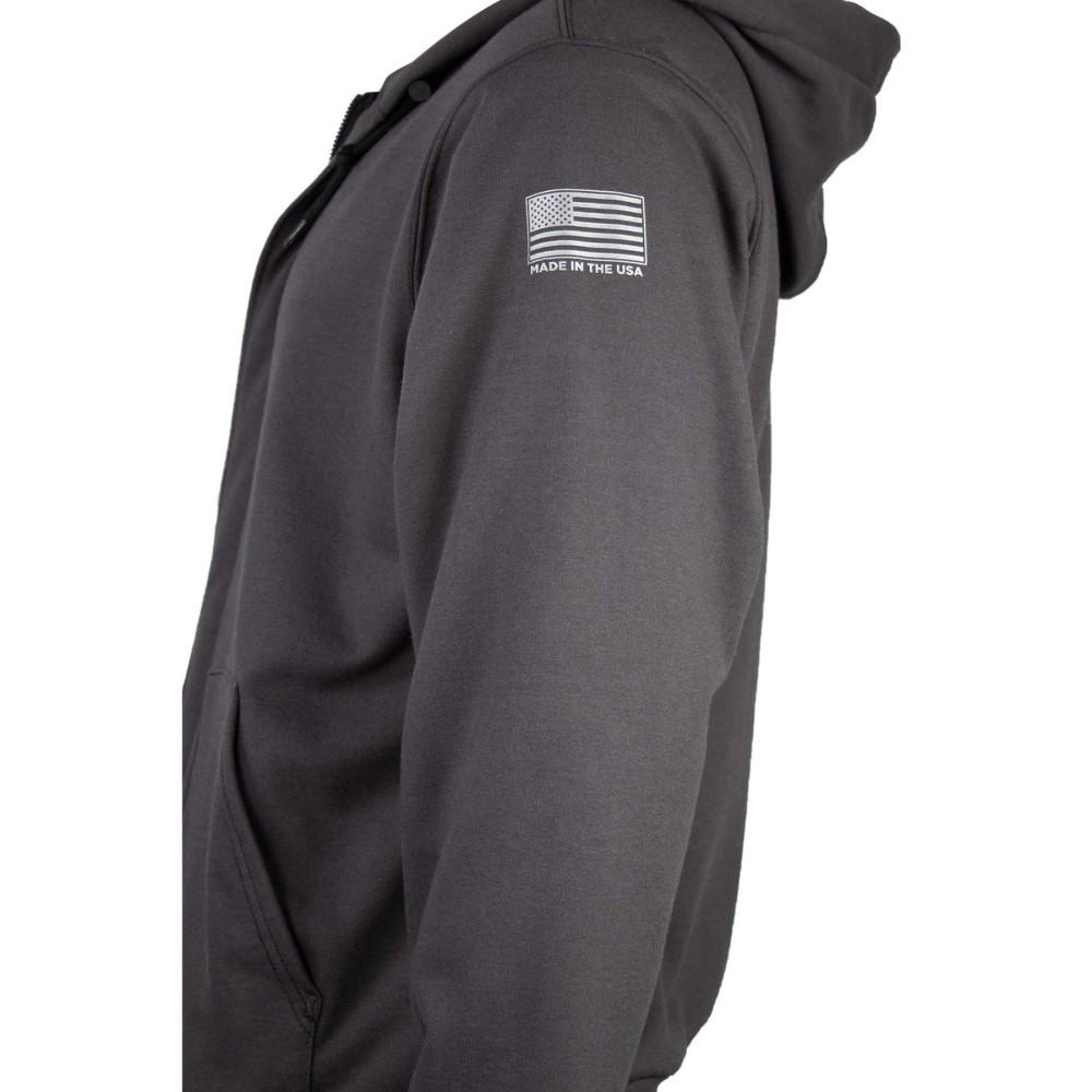 TECGEN FR Zip Front Hoodie - Fire and Arc Flash Resistant Heavyweight Fleece