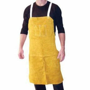 Tillman FR Leather Welding Bib Apron - 36-48 In., Sewn with Kevlar