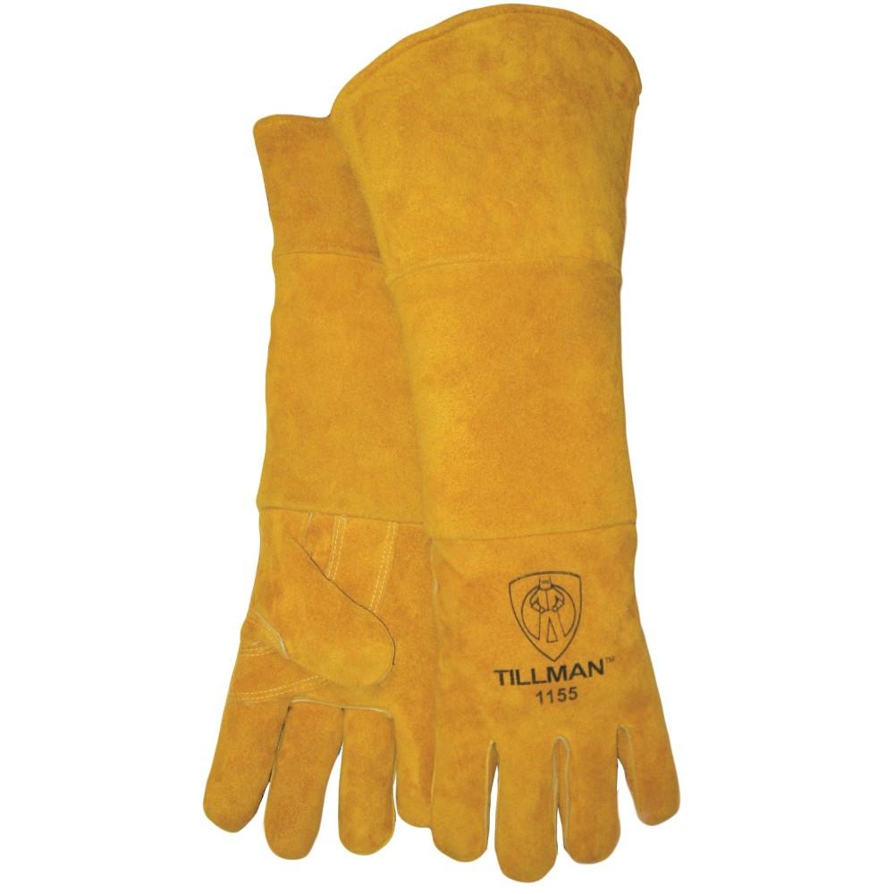 Tillman Stick Welders Gloves - Insulated Extended Cuff, Premium Cowhide (12 Pairs)