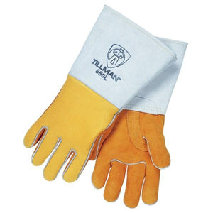 Tillman Stick Welders Gloves - Premium Gold Elkskin, Reinforced Thumb (12 Pairs)