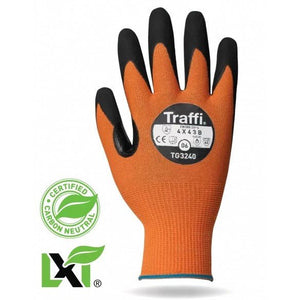 Traffi LXT Foam Nitrile Palm Dip Nylon Glove (PK 10 Pairs)