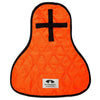 Universal Hard Hat & Helmet Cooling Pad with Neck Shade (PK 10 Pads) - HiVis Orange