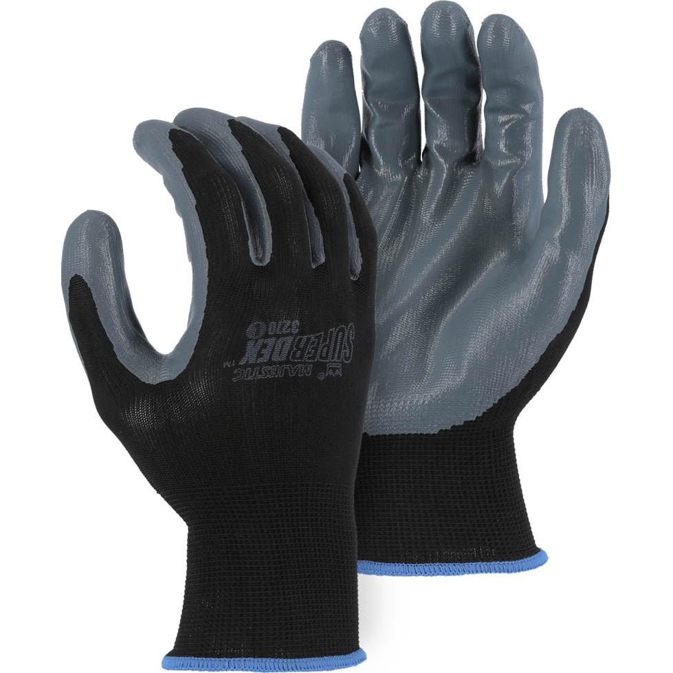 Washable Disposable Gloves - Foam Nitrile Palm on Nylon Glove (PK 24 Pairs) - Majestic Glove