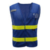 Worker Identification Vests in Various Colors (PK 5 Vests) - Blue/Lime