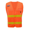 Worker Identification Vests in Various Colors (PK 5 Vests) - Orange/Lime