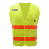 Worker Identification Vests in Various Colors (PK 5 Vests) - Lime/Orange